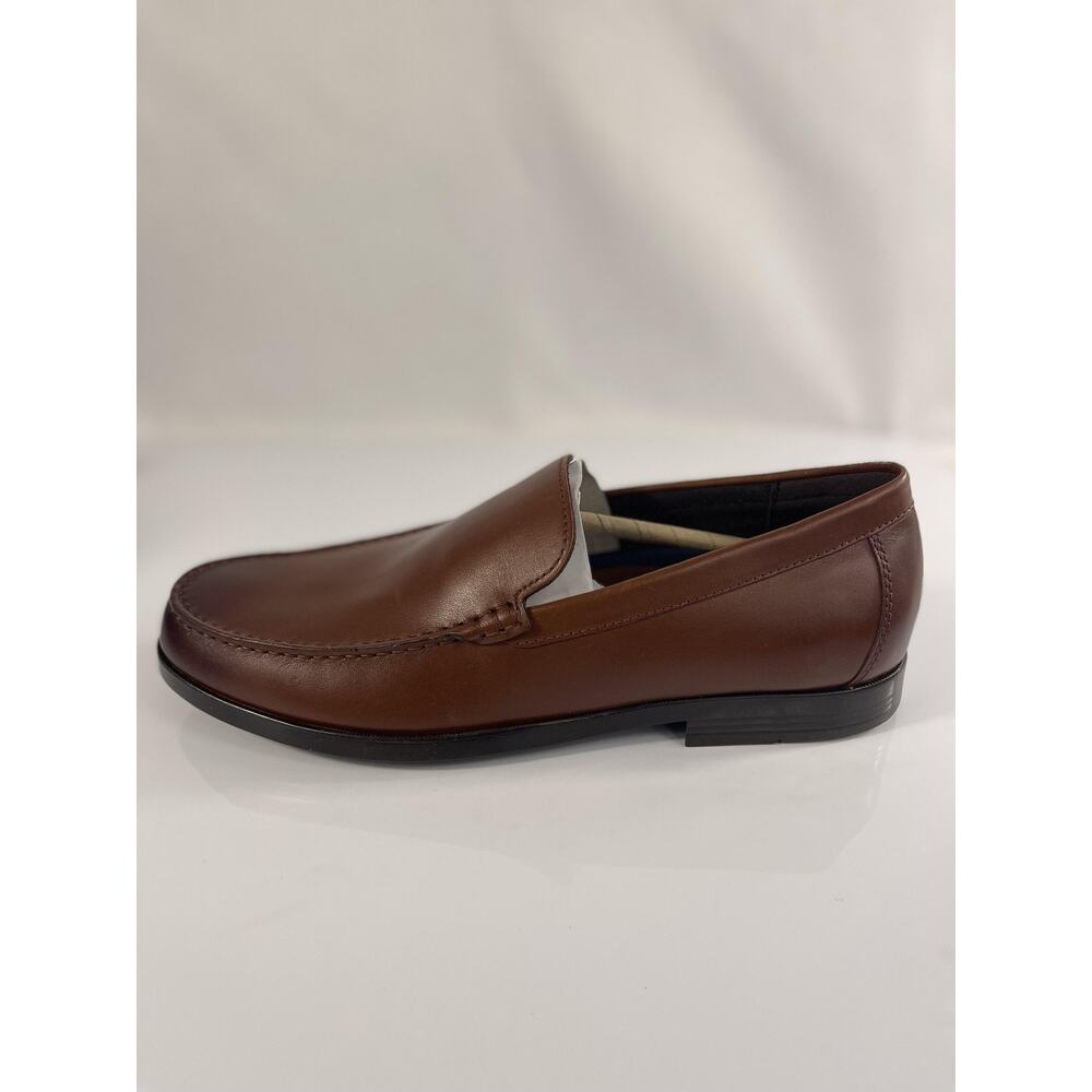 Rockport Shoes Mens Size 12 Brown Leather Slip On Dress TruTech RMWHITLEY Loafer